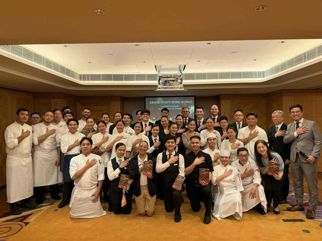 Farewell Party for all University of Baguio Interns with the Grand Hyatt Hongkong Managers